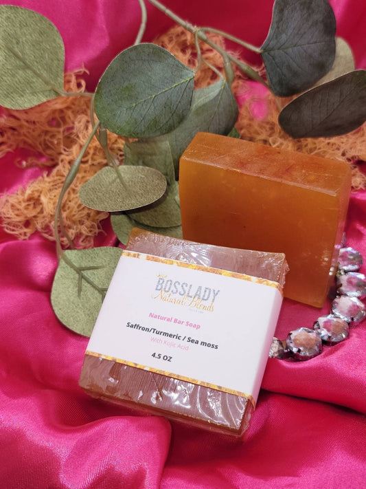 Saffron sea moss/ turmeric/ kojic acid soap